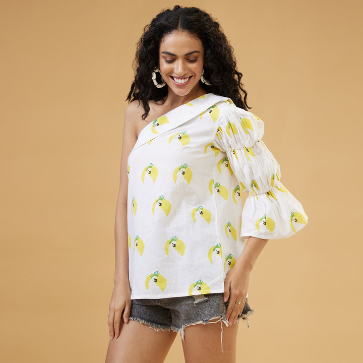 Cockatoo One Shoulder Top - thesotr.com