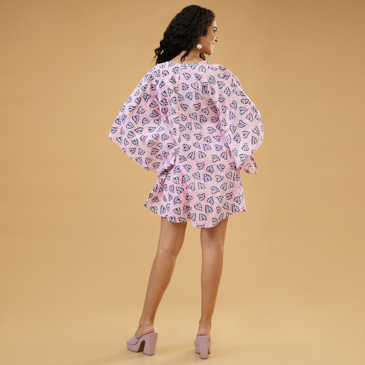 Aloma Pink Kimono Overlay - thesotr.com