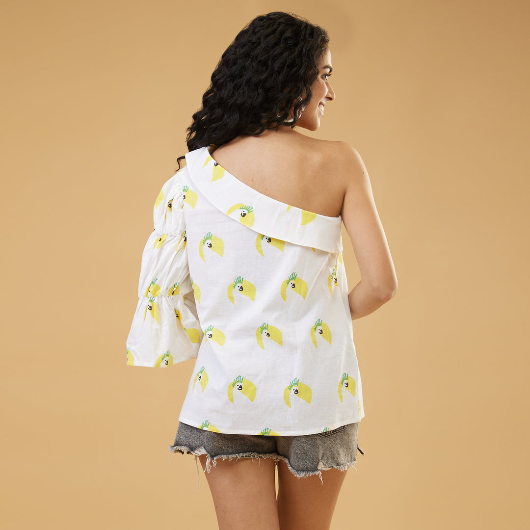 Cockatoo One Shoulder Top - thesotr.com
