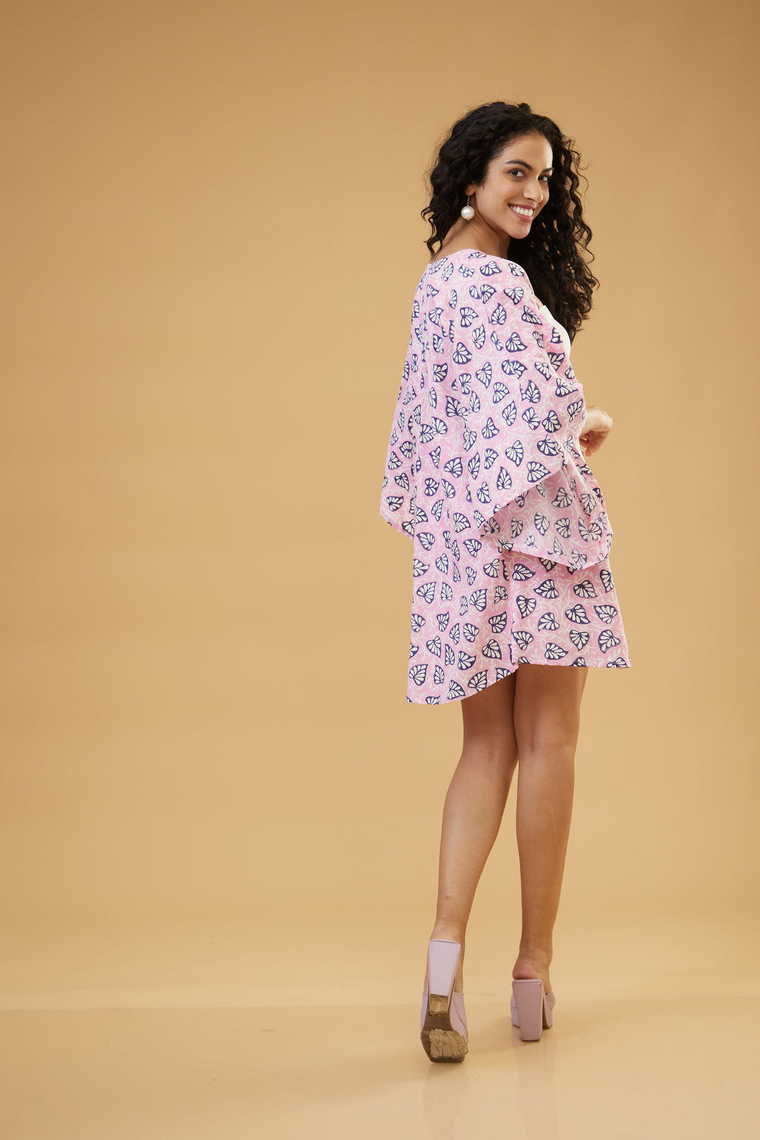 Aloma Pink Kimono Overlay - thesotr.com