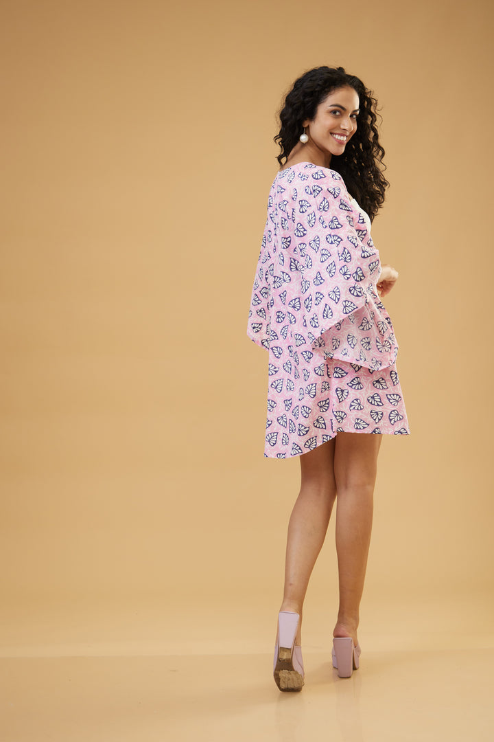 Aloma Pink Kimono Overlay - thesotr.com