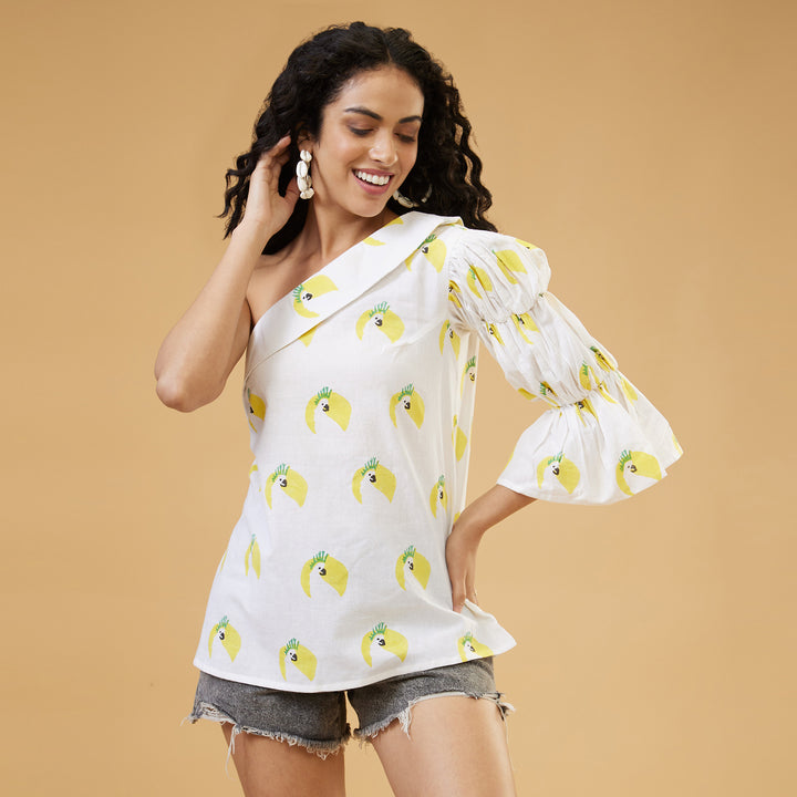 Cockatoo One Shoulder Top - thesotr.com