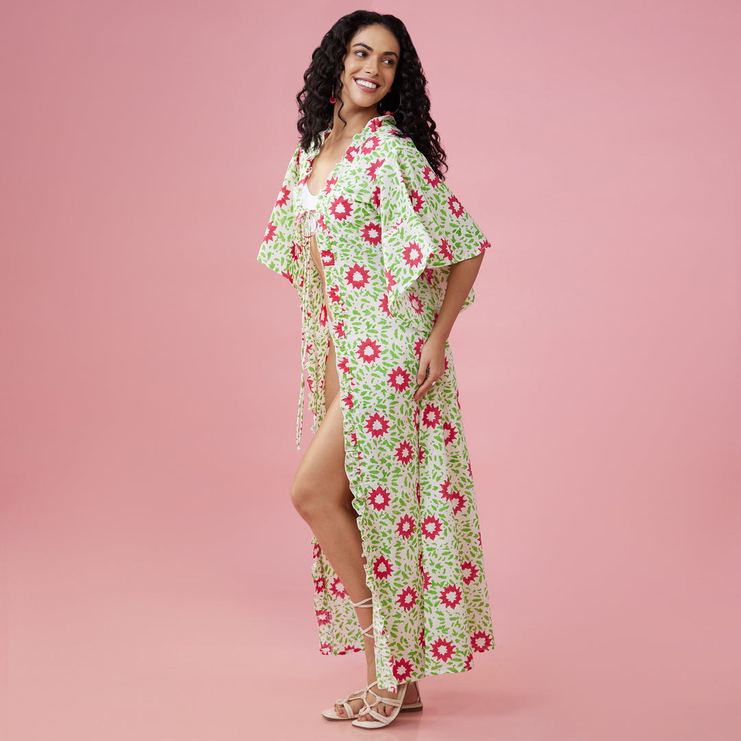 Nuru White Flare Sleeve Overlay - thesotr.com
