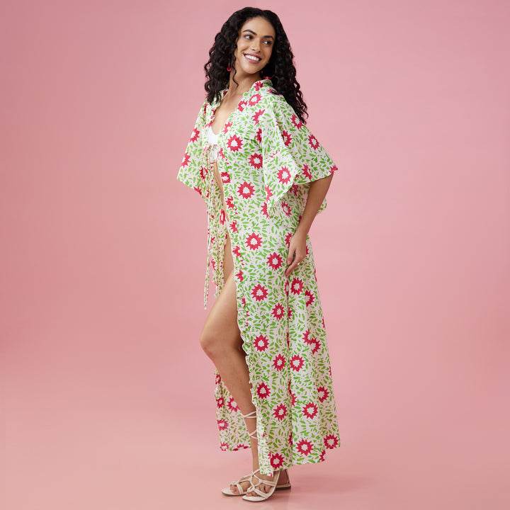 Nuru White Flare Sleeve Overlay - thesotr.com