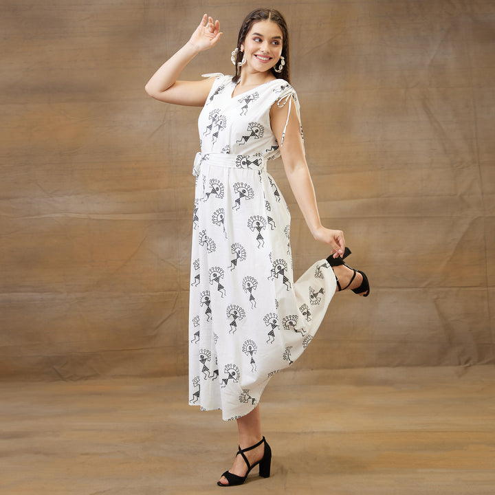 Varli Black Drawstring Long Dress - thesotr.com