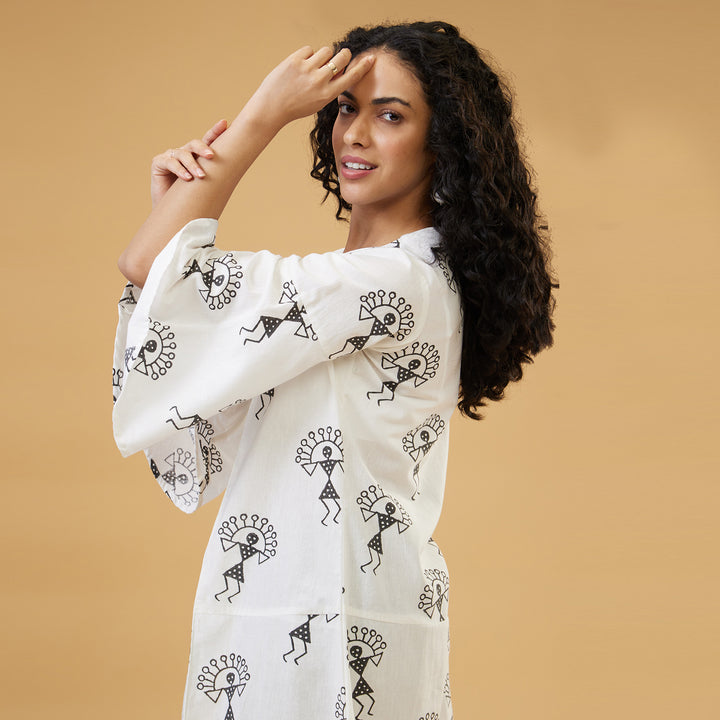 Varli White Relaxed Overlay - thesotr.com