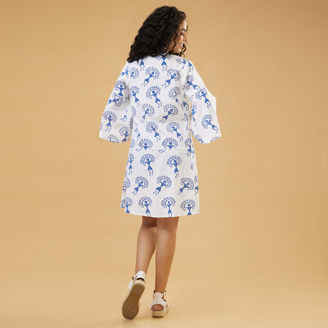 Varli Blue Relaxed Overlay - thesotr.com