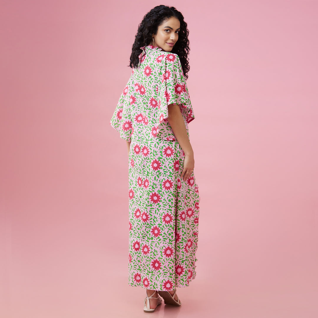 Nuru Pink Flare Sleeve Overlay - thesotr.com