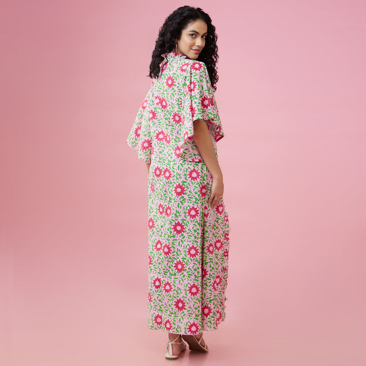 Nuru Pink Flare Sleeve Overlay - thesotr.com