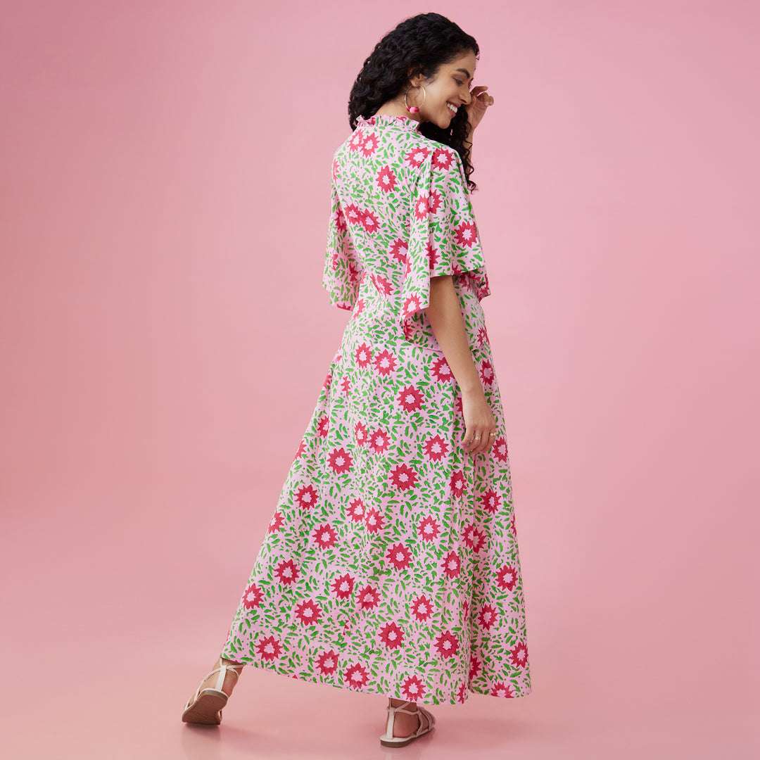 Nuru Pink Flare Sleeve Overlay - thesotr.com