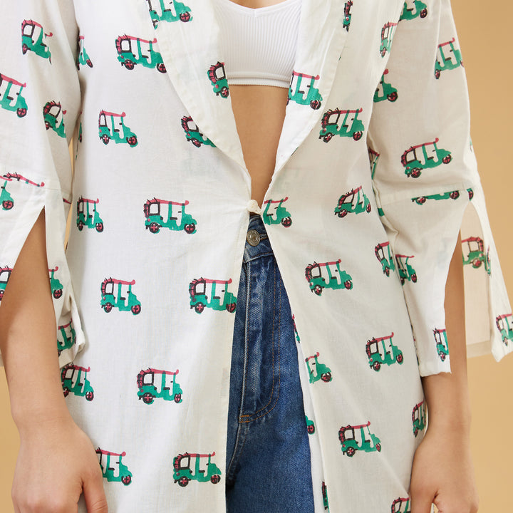 Tuk Tuk White Blazer Collar Overlay - thesotr.com