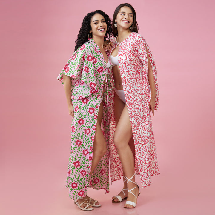 Nuru Pink Flare Sleeve Overlay - thesotr.com