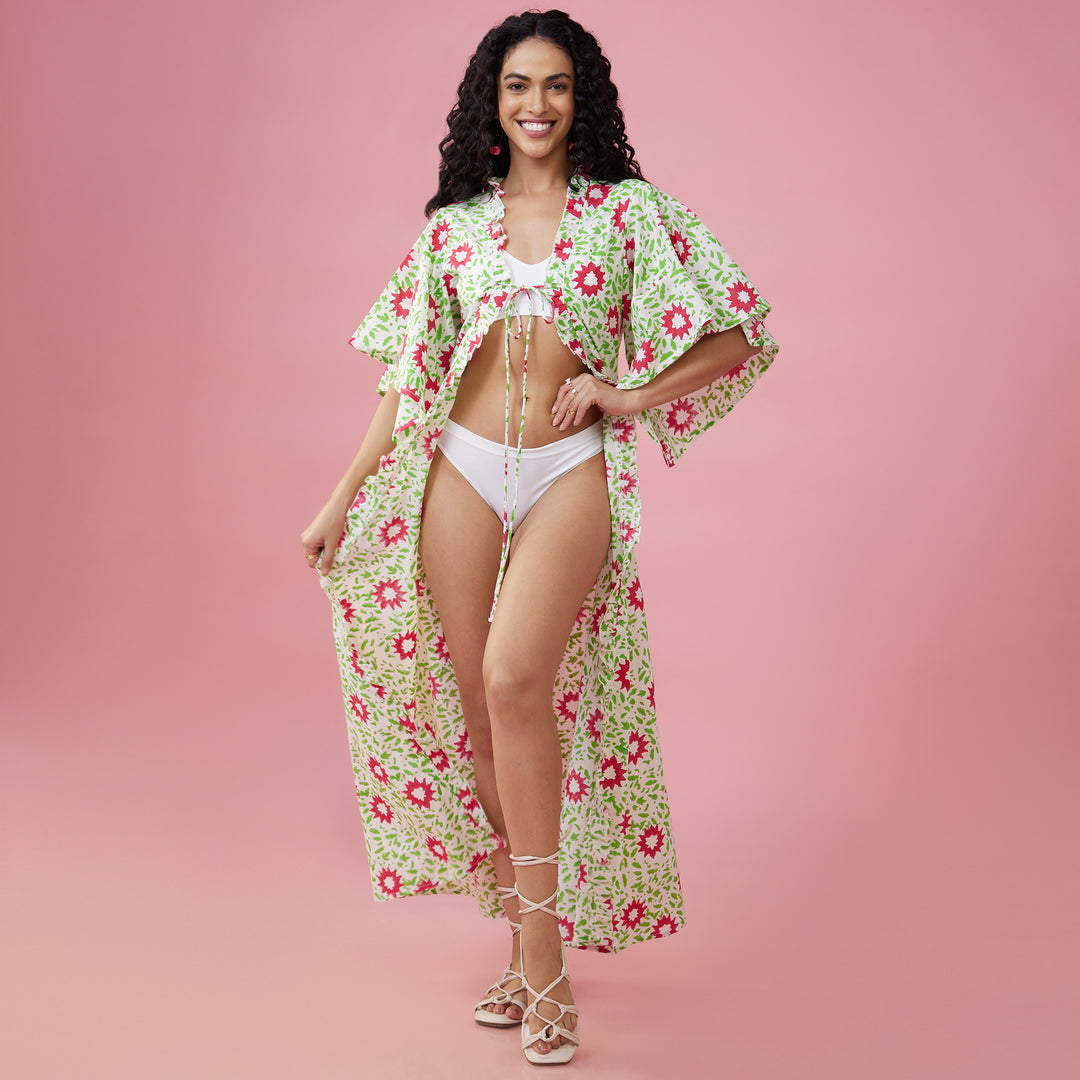 Nuru White Flare Sleeve Overlay - thesotr.com