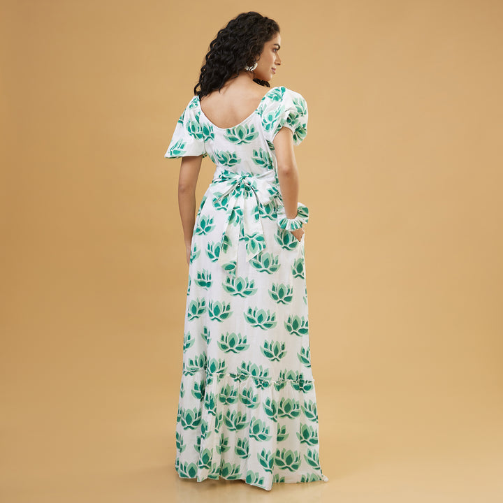 Zuri Green Convertable Long Dress - thesotr.com