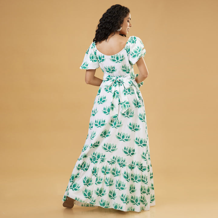 Zuri Green Convertable Long Dress - thesotr.com
