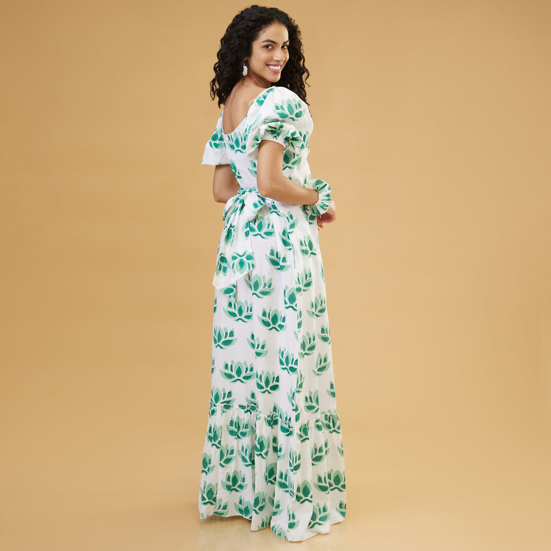 Zuri Green Convertable Long Dress - thesotr.com