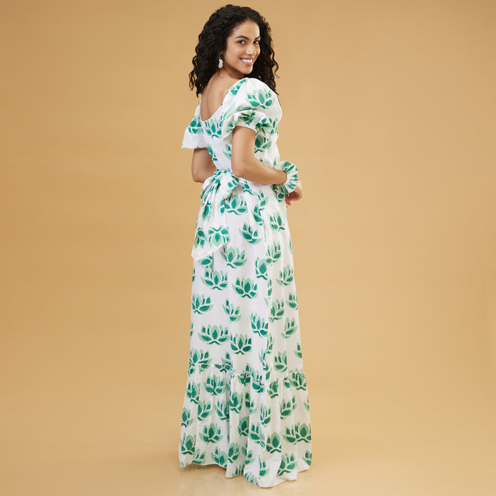 Zuri Green Convertable Long Dress - thesotr.com