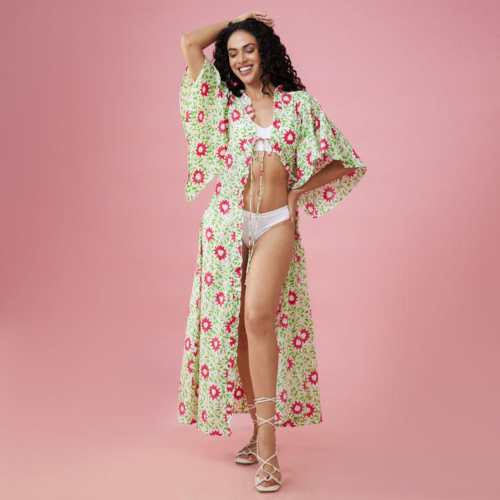 Nuru White Flare Sleeve Overlay - thesotr.com