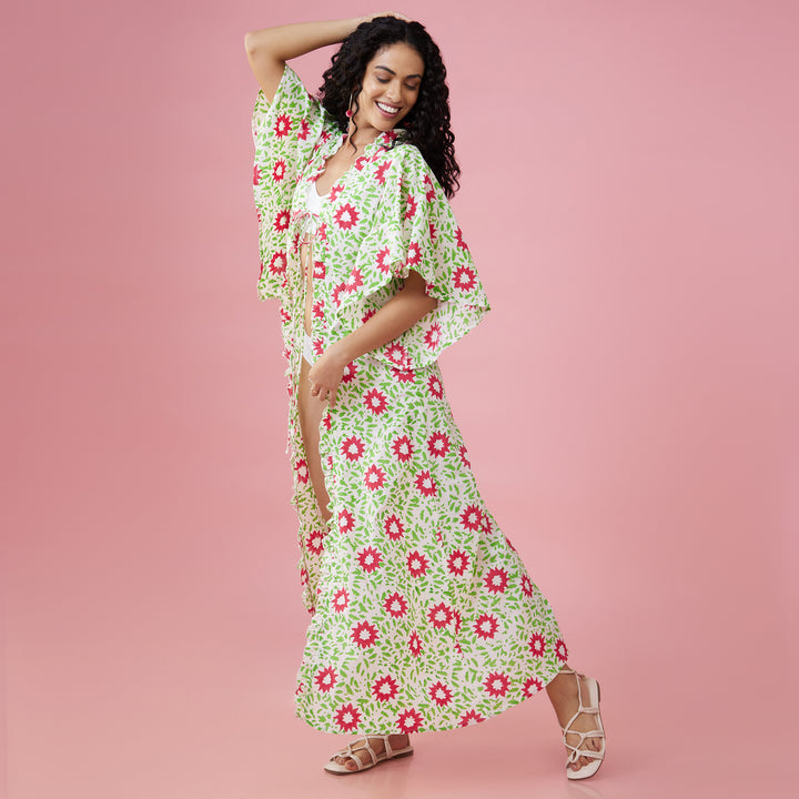 Nuru White Flare Sleeve Overlay - thesotr.com