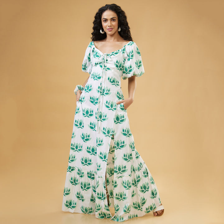 Zuri Green Convertable Long Dress - thesotr.com