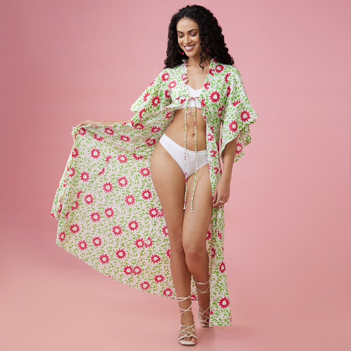 Nuru White Flare Sleeve Overlay - thesotr.com