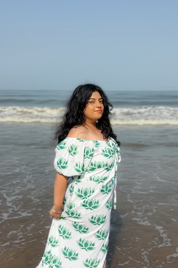 Zuri - Convertible Maxi Dress in Green [upto 3XL]