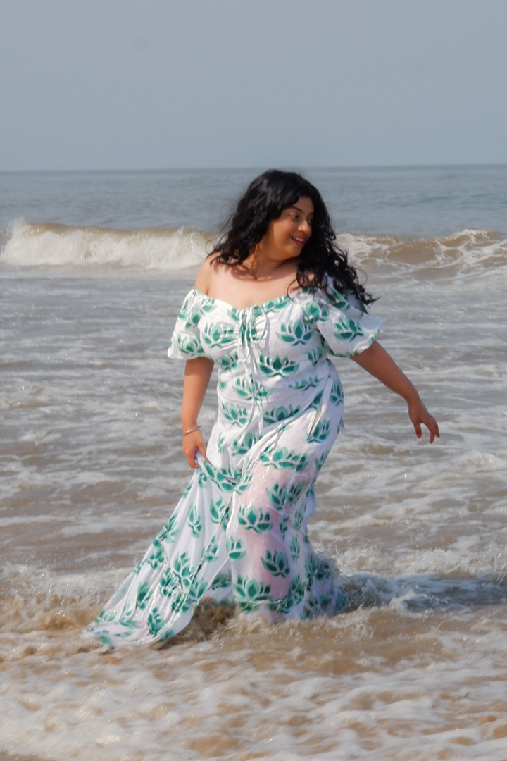 Zuri - Convertible Maxi Dress in Green [upto 3XL]