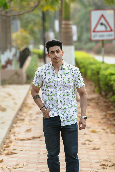 Frog Boss Green Relaxed Fit Short Sleeve Shirt