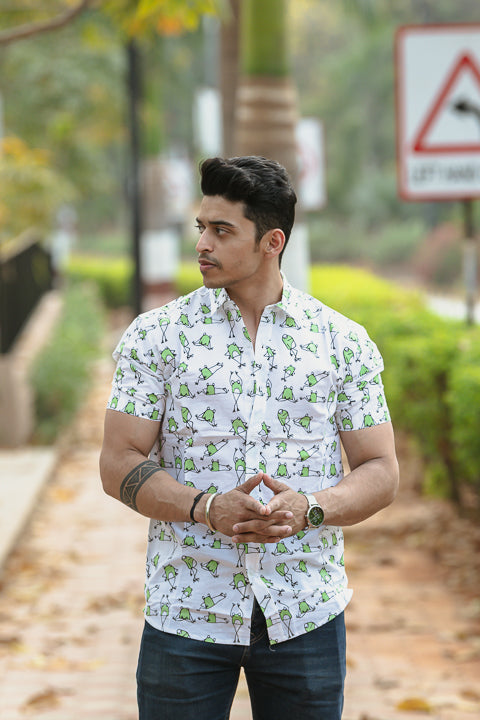 Frog Boss Green Relaxed Fit Short Sleeve Shirt